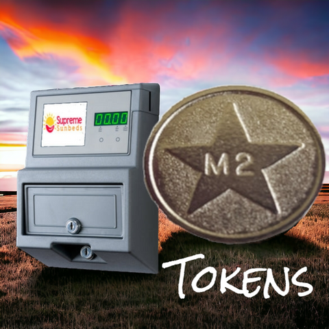 Sunbed Meter Tokens L2 M2 1 bag of 100 tokens