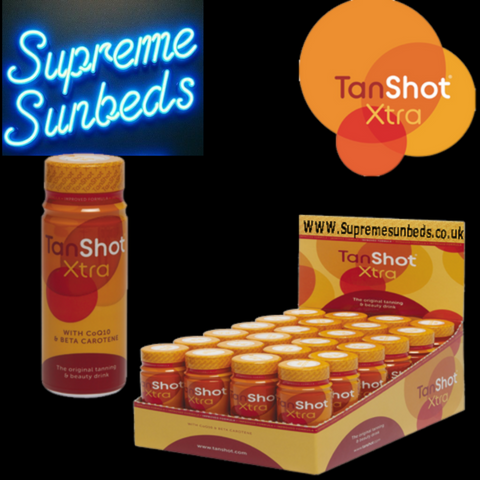Tan shots extra, Tanning drink