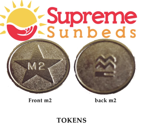 Sunbed Meter Tokens L2 M2 1 bag of 50 tokens