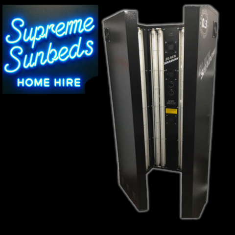 Black Shadow Electronic 24 Tube Stand up sunbed (Home hire deposit only) £145 x 4 weeks hire