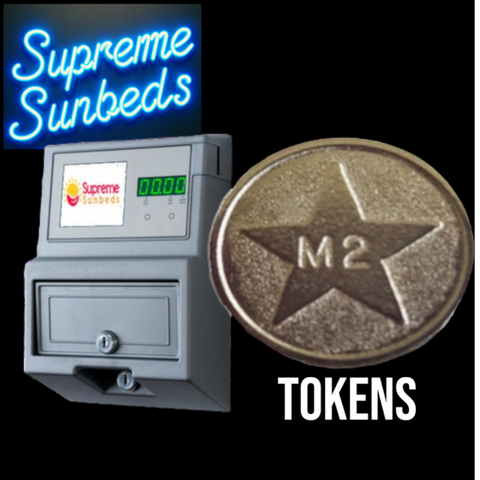 Sunbed Meter Tokens L2 M2 1 bag of 50 tokens