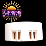 Sunbed lamp holder circular push fit. Pack of 5