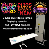 Elite Home Sunbed Canopy, foldaway tanning bed, uk delivery