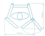 Black shadow home sunbed dimensions uk delivery 