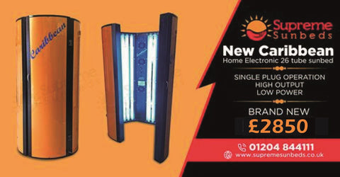 New electronic stand up Caribbean vertical Home Tanning sunbed unit 26 tubes
