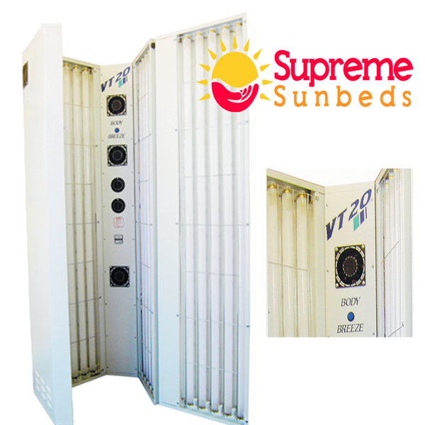 Elite VT20 Stand Up Sunbed Home Use supremesunbeds uk ltd